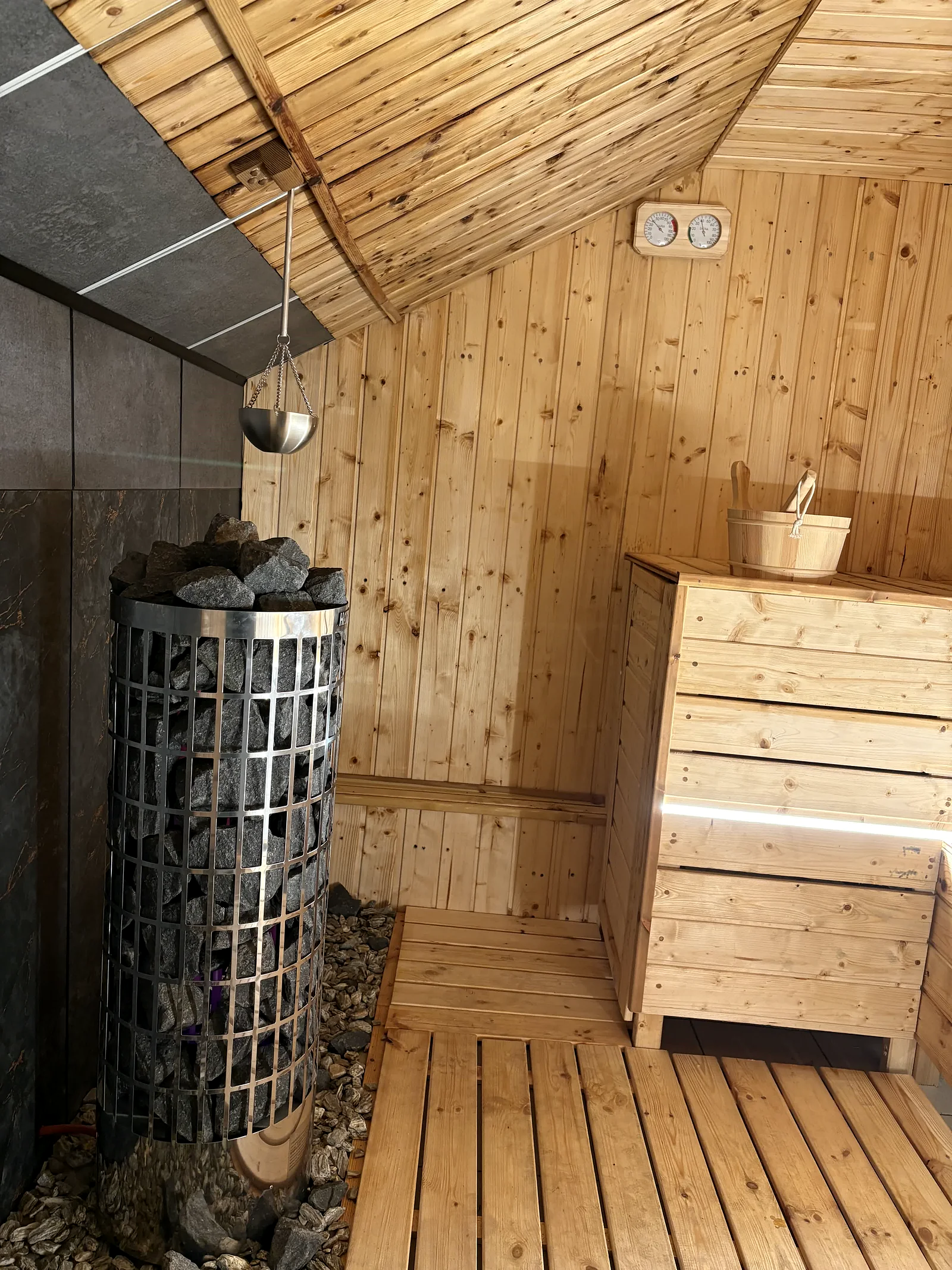 Wnętrze sauny w Fito Relax Szczecin